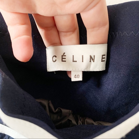 Celine Ski Snow Duck Down Pants in Navy and White - Picture 5 of 6